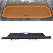 Waterproof Retractable Cargo Cover For Honda Pilot 2016-2022 Abs Black