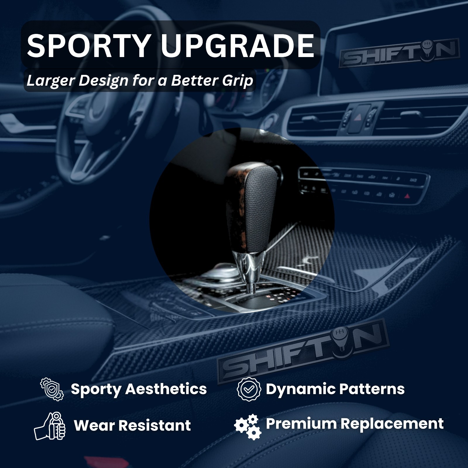 Dark Wood Grain Gear Shift Knob for Toyota 4Runner Tacoma Tundra Lexus LX570 470