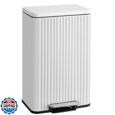 SONGMICS Trash Can, 13 Gallon 50 L Garbage Can for Kitchen, wit