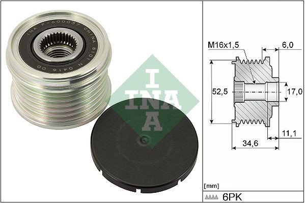 INA Generatorfreilauf 535 0315 10 Passend FüR Nissan-image