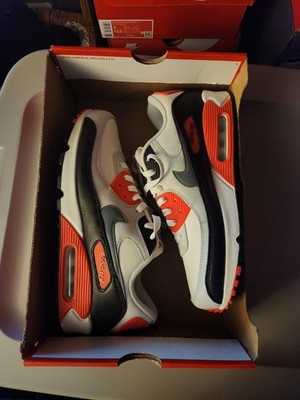 Nike Air Max 90 GTX Infrared Gore-Tex White Grey Red FD5810-101 Men's sz 9