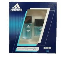Adidas Moves Him 2 Pc Set For Men EDT 1.0 oz 0.5 oz Spray Each