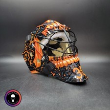 Jacob Markstrom Goalie Mask in Black and Red with No Logos