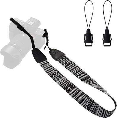 WANBY Camera Strap Canvas Neck Shoulder with Quick Release Buckles for... 