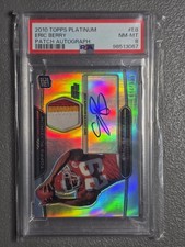 🔥2010 Eric Berry/500 Topps Platinum 3 Color Patch Auto Rookie #ARP-EB