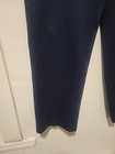 Lands' End Mens Dress Pants Size 34x32 Navy Blue Wool Flat Front Traditional Fit — photo 5