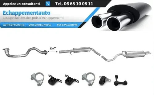 Échappement Škoda Octavia I 1.4 16V 2000 2001 2002 2003 2004 pot homologué E