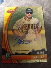 RC MINT 2024 Bowman Chrome REAL 1/1  Superfractor Jakob Marsee Rookie Autograph