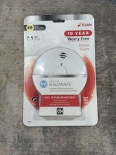 Kidde P3010H Worry-Free Hallway Smoke Alarm, 10-Year Sealed Battery Safety NEW
