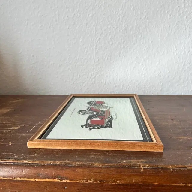 German Vintage Mercedes Benz Mirror Frame, 1935 Classic Car Decor