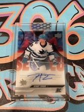 Henry Thrun Rookie Auto 2023-24 Upper Deck Clear Cut Buffalo Sabres (CH)
