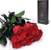 Ewige Rose Mit Stiel In Geschenkbox Konservierte Blumen Muttertagsgeschenk FüR