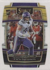 2021 Panini Select Concourse Black & Gold Prizm Die-Cut Zach Davidson #95 00em