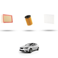 Hoffcar Wartungskit - 3 Filter Kompatibel Mit Seat Leon Iii 2.0 Tdi 105KW