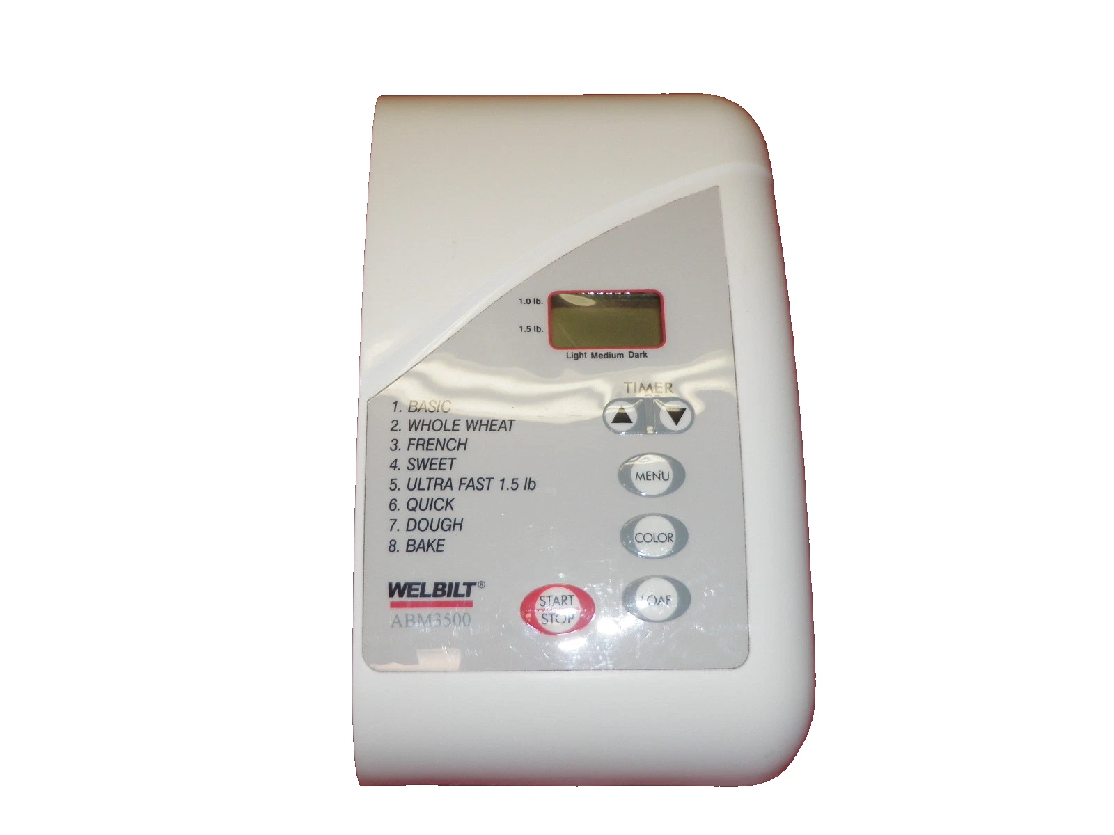 Electronic Touch Control Panel for Welbilt Bread Machine Model ABM3500