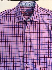 Robert Graham Shirt Long Sleeve Button-up Purple, Black,  Blue Men  s Size 2XL