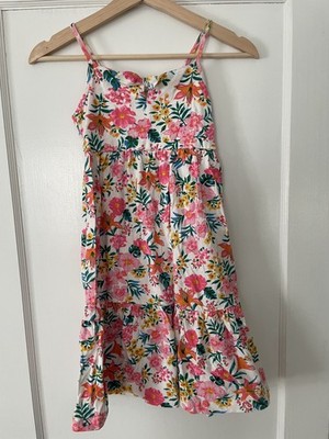 J Crew Crewcuts Girls medium floral cotton sun dress Jersey Cotton
