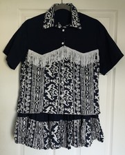 Adult Fancy Dress Western Cowgirl Costume 2 Piece Size Small