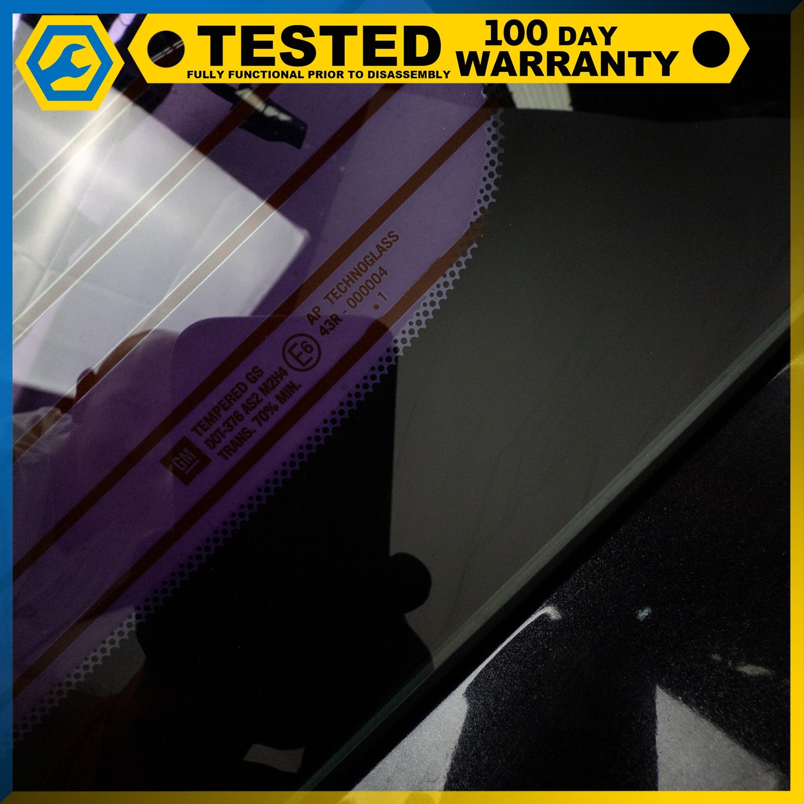 05-13 CHEVROLET CORVETTE C6 REAR COMPARTMENT LIFT WINDOW PANEL GLASS ASSEMBLY OE
