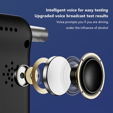 Alcohol Tester Intelligent Voice Semiconductor Gas Sensor Accurate Large Display