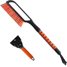 27" Snow Brush and Ice Scrapers for Car Windshield, Detachable Car Snow Scraper