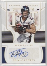 2020 Panini National Treasures Signatures Holo Gold 5/10 Ed McCaffrey Auto g5j