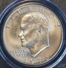 1973 S Eisenhower Silver Dollar MS67 PCGS Green Label — photo 3