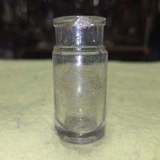 Clear Glass pill Bottle/Jar, Small Clear Glass Container