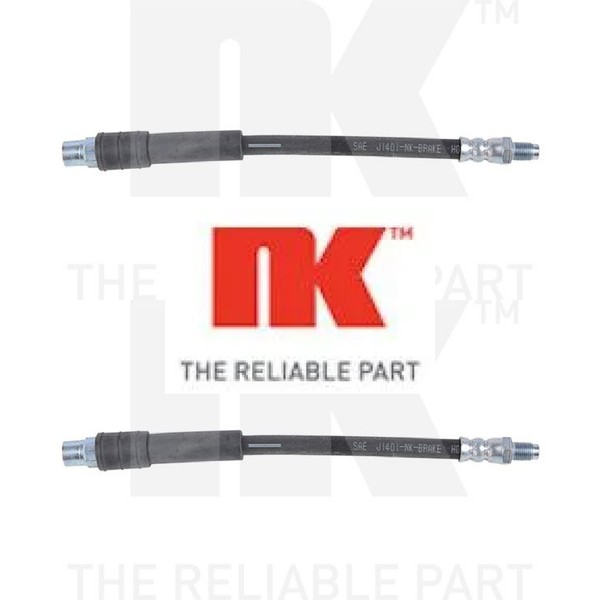2X Bremsschlauch NK 854753 2 BremsschläUche Rechts Links Hinterachse FüR Audi-image