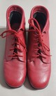 Step Up Comfort - men's red leather dress shoes hi back red laces - size 11M — photo 3
