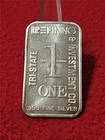 1 TROY OZ 999.0 SILVER INGOT. TRI-STATE REFINING & INVESTMENT CO       #T1975