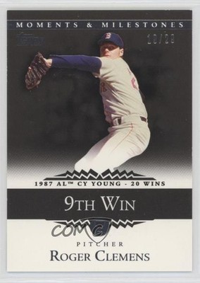 2007 Topps Moments & Milestones Black 19/29 Roger Clemens #19 d4v