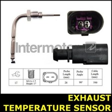 Exhaust Temperature Sensor EGT Before CAT Fits SKODA KODIAQ Black 2.0 4092