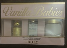 TRULY Vanilla Baby Vegan Travel Size 3-Piece Set Oil Butter EDP Spray