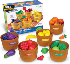 Farmer'S Market Color Sorting Set - Play Food for Kids, Toddler Learning