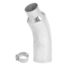 5 In 8 Out Diesel Exhaust Chrome Turndown Elbow Tip 23 Long With Clamp