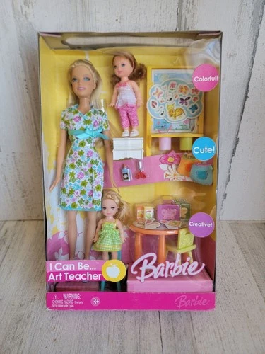 Barbie I can be a teacher Art vintage play set doll child kid toy collectible