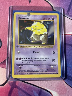1st edition Drowzee | 49/102 | EXC | Base Set Shadowless | Pokemon