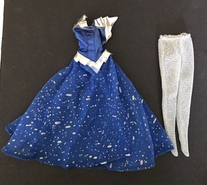 vestido azul vintage