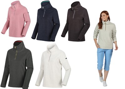 Regatta Damen Fleece Solenne mittelschwerer halber Reißverschluss Pullover schnelltrocknend Oberteil 8-20