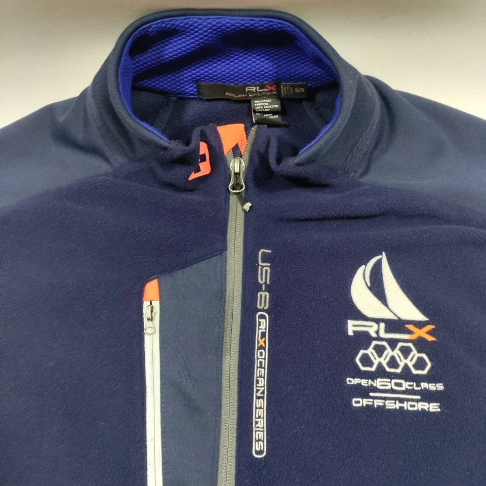 CHALECO DE VELA RALPH LAUREN RLX OFFSHORE PEQUEÑO S AZUL NARANJA BOLSILLOS Foto 2 de 4