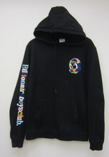 Billionaire Boys Club Hoodie Knit Embroidered Astronaut Logo Black Sweatshirt L