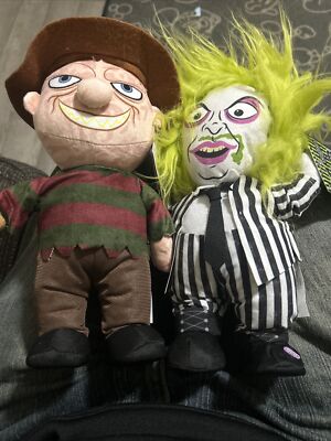 Nightmare On Elm Street Freddy Krueger Beetlejuice Talking Horror Plush NEW