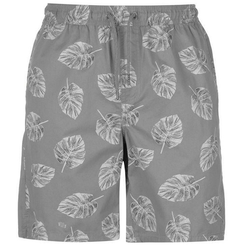 MENS GREY LEAF HAWAIIAN PIERRE CARDIN 
