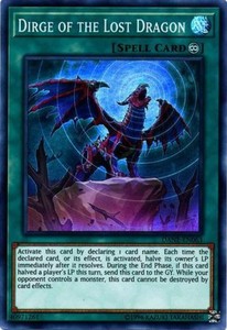Dirge of the Lost Dragon - DANE-EN063 - Super Rare - Unlimited Edition x3 - Near