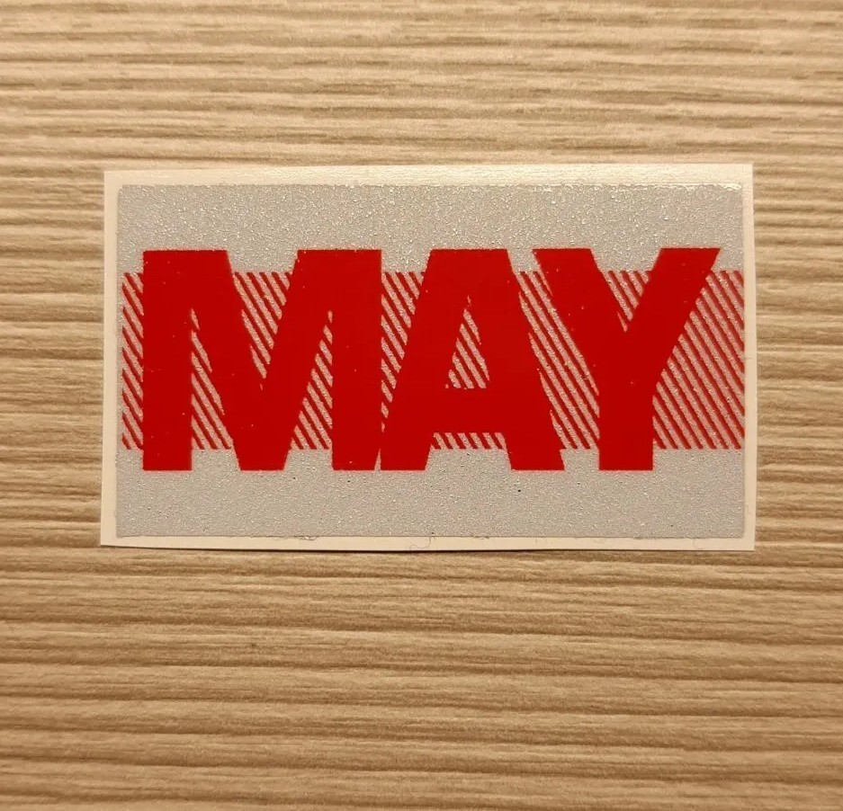 May California license plates month sticker tags. RED. YOM DMV | eBay
