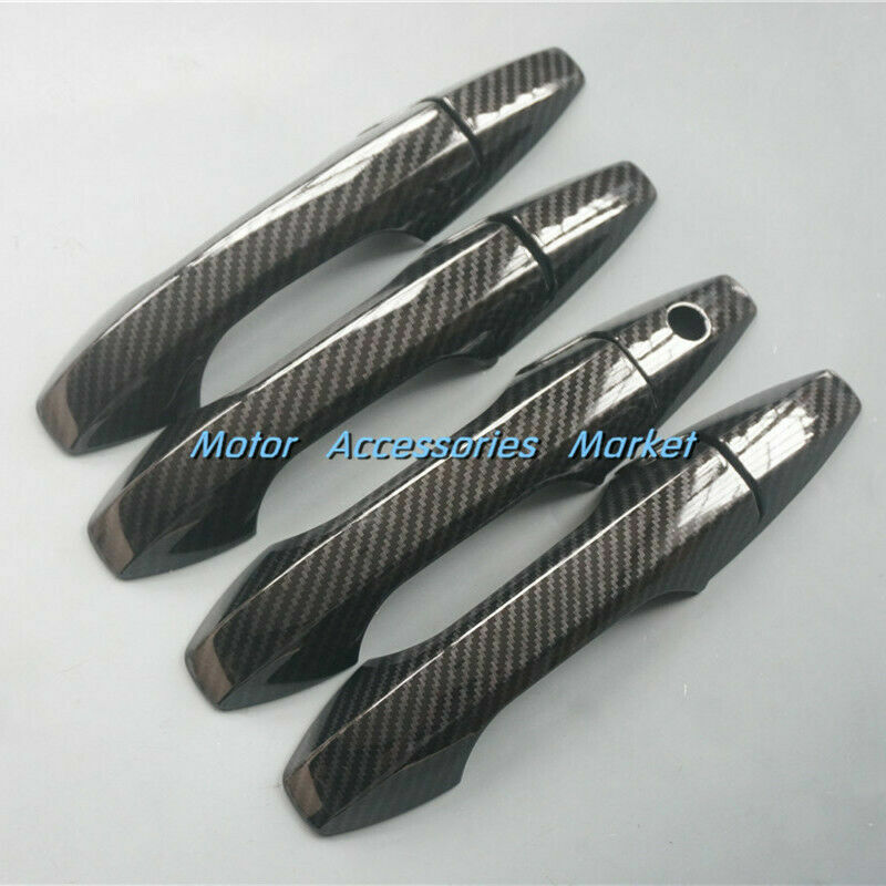 Sport Carbon Fiber Handle Cover Trim for Honda CR-V CRV 2007-2011