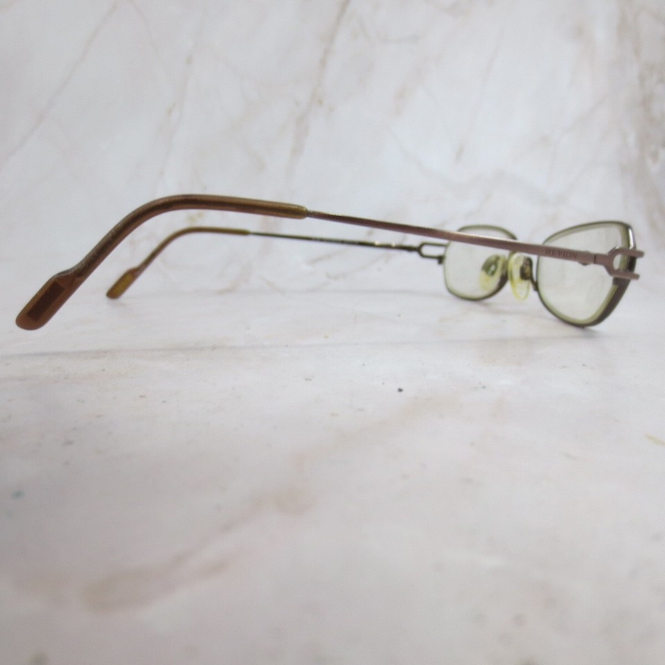 Revlon Eyeglasses Frame RV587 Women's Satin Brown Full Rim Rectangular ...