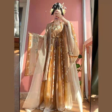 Women Ancient Chinese Traditional Embroidery Hanfu Fairy Cosplay Costume Dress
