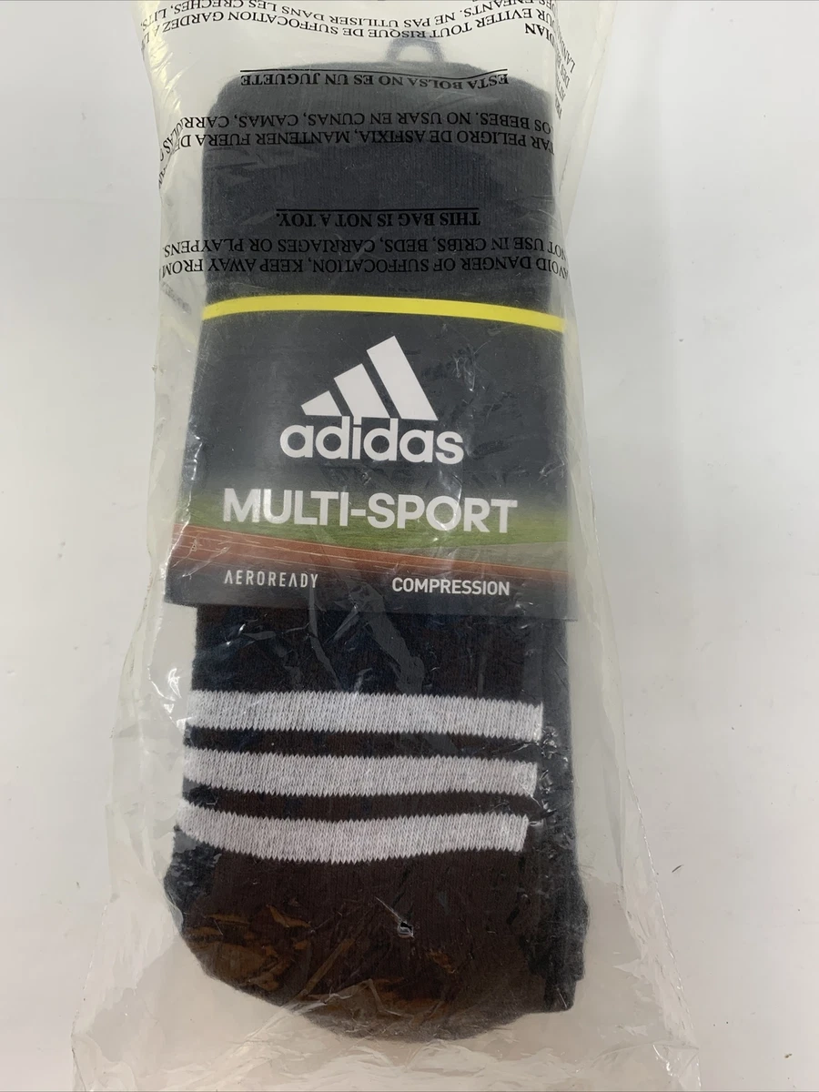 ADIDAS Rivalry Field 2-Pack Over Calf Sock - Black &amp; White - Large eBay